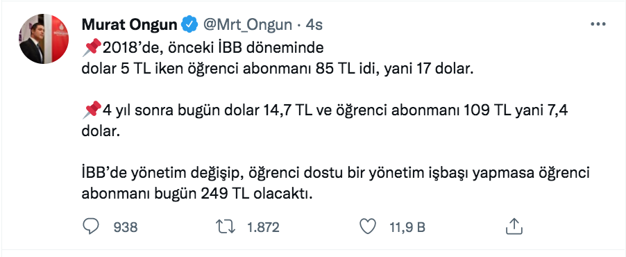 murat ongun dan ogrenci akbili aciklamasi